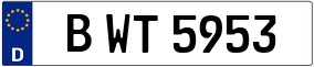 Truck License Plate